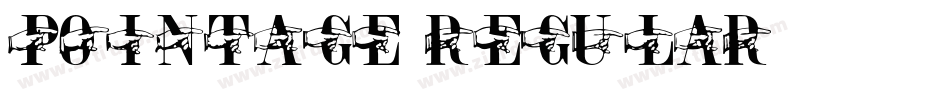 Pointage Regular字体转换